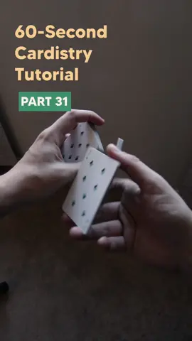 Beginner Cardistry / 60-Second Tutorial - Part 31 #cardistry #tutorial #beginner #hobby #magic #practice #cards #howto #trick #foryou #skill #overview #cards 