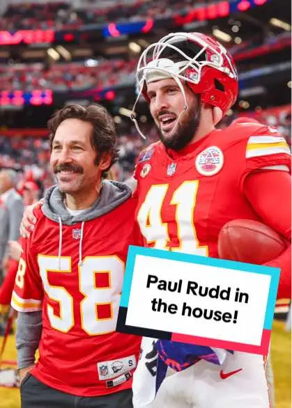 Brian Fantana aka Paul Rudd in the house! #superbowllviii #lasvegas #paulrudd #chiefs 