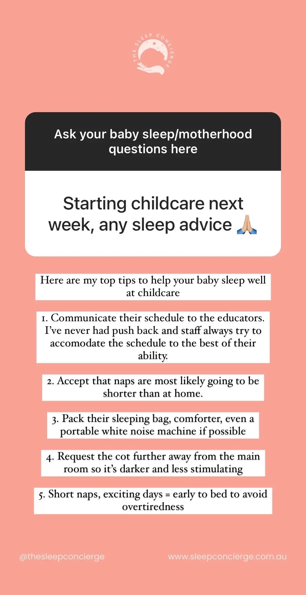 I do a weekly Q+A over on the other app every Friday. Ask me your baby sleeo questions #sleepconsultant #sleeptraining #sleeptrainingbaby #sleepregression #sleepregression #naptransition #thesleepconcierge #babysleep #babysleeptips #sleeptrainingsuccess 