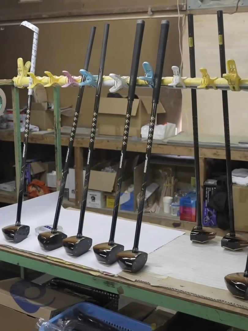 Why are Japanese golf clubs expensive? Park golf club factory manufacturing process made by craftsmen #processvideo #making #manufacturing #production #massproduction #factory #factorywork #viral #fyp #fypシ #foryou #foryoupage #trending