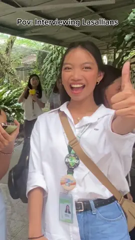 Random interview with #lasallians #lasalle #delasallelipa #chikahanlassalian #randominterview #fyp #dlsl💚 #dlsl #viral #dlslfoundation #fair #cute #pov #school #fun #kareoke #booth #dlsl61stfoundinganniversary #kareokebooth #fun 