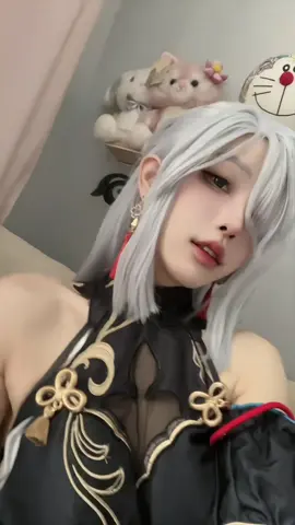 最近のんびりしてて気持ちいい #コスプレ #申鶴 #原神 #shenhe #cosplay #GenshinImpact 