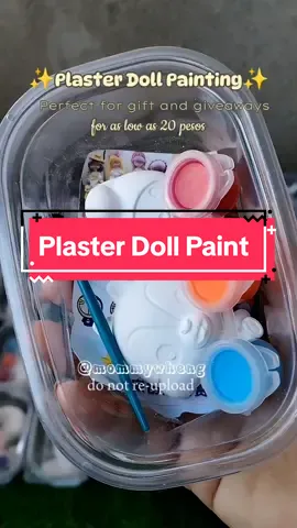 Coloring Plaster Doll Painting ✨ Perfect for gift and giveaways #dollpainting #plasterdoll #learningactivities #educationalactivities #giveaway 