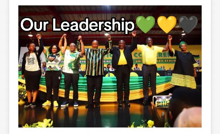 The Duly elected ANC leadership💚💛🖤