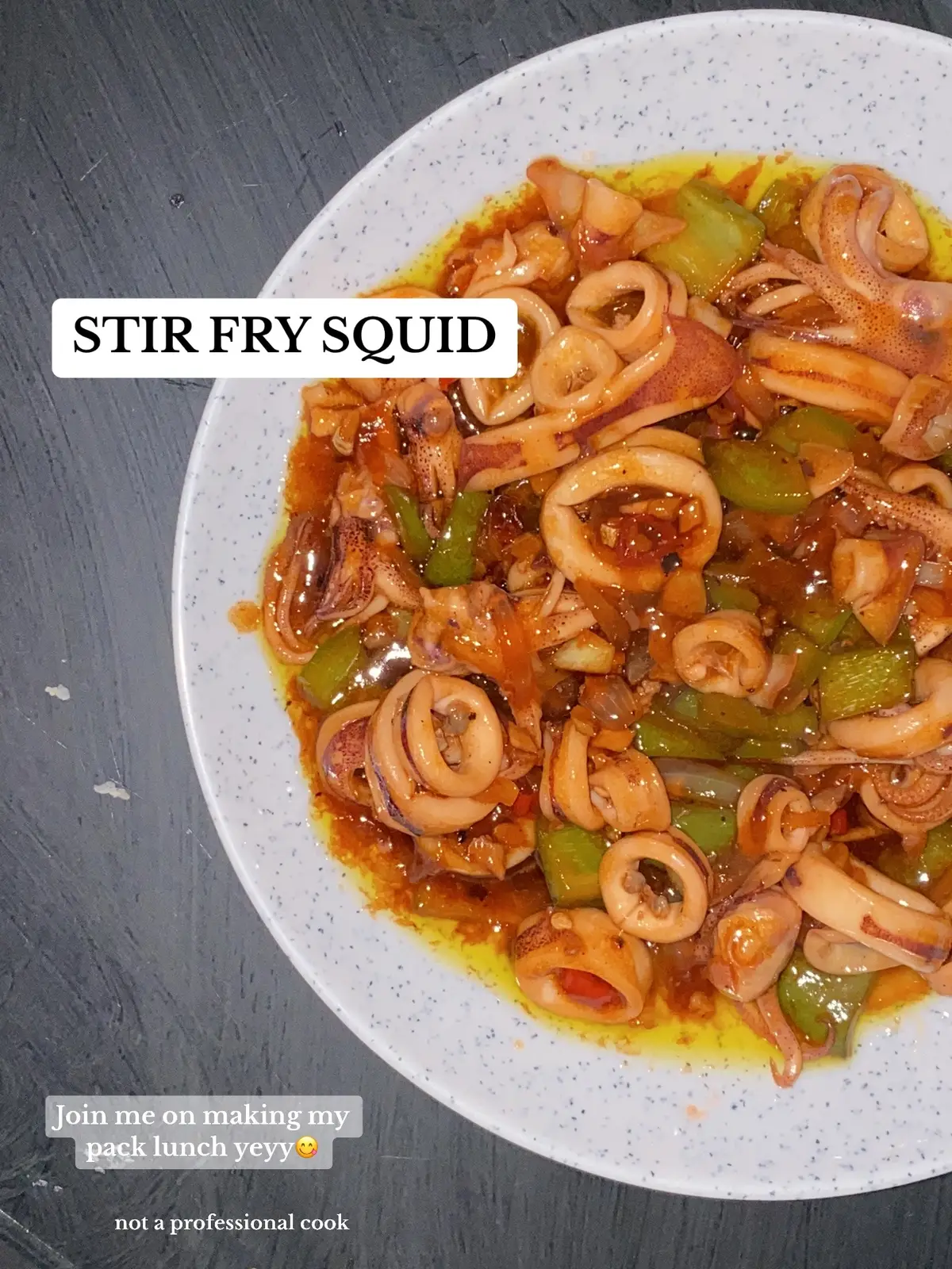 #fyp #foryou #ugc #ugccontentcreator #photography #food #foodrecipe #stirfriedsquid 