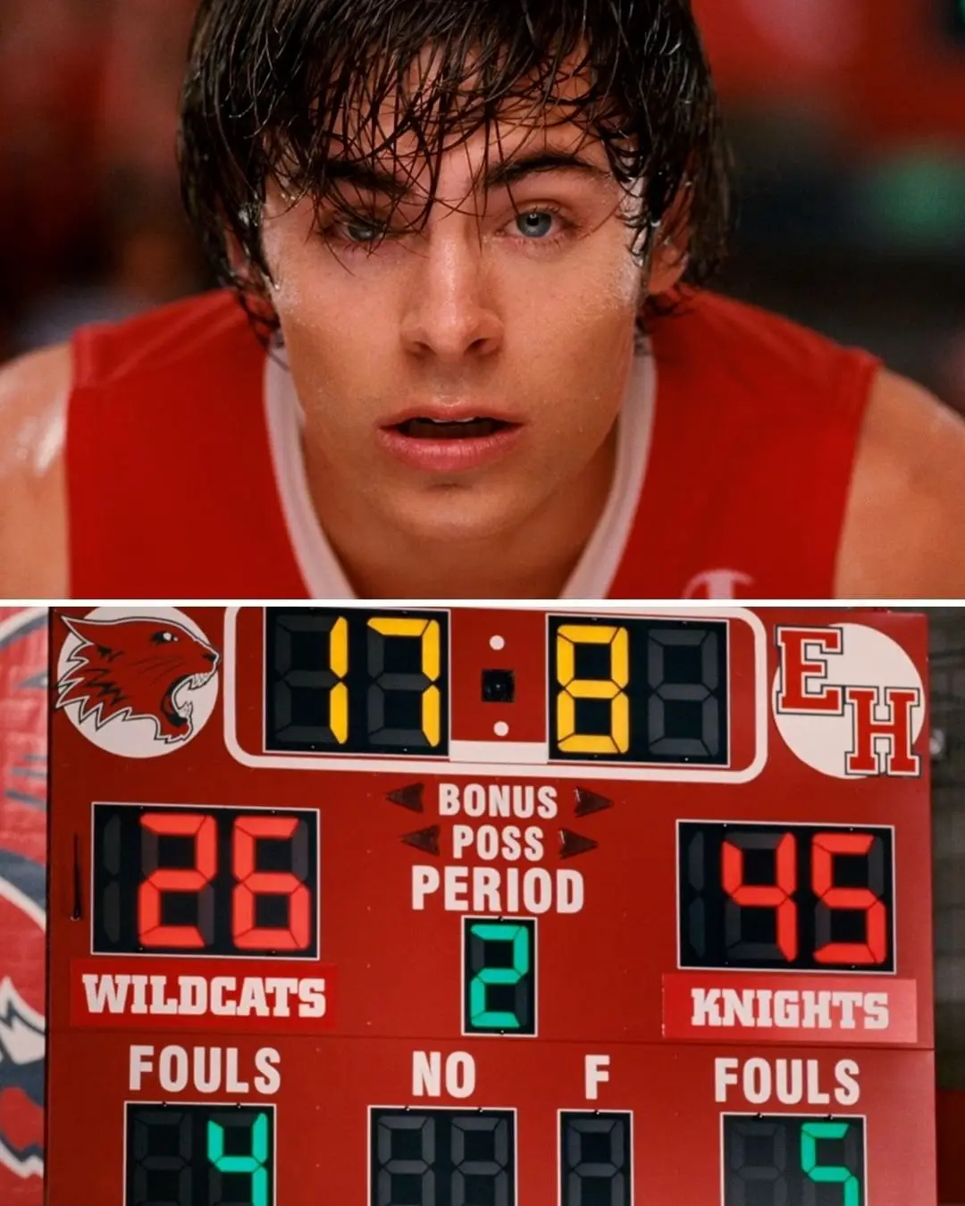 Quello a cui pensavamo noi ieri sera.  #SuperBowl #TaylorSwift #HSM3 #HighSchoolMusical #HSM #TroyBolton #Wildcats #Disney 