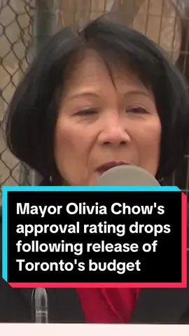 Toronto Mayor Olivia Chow’s approval rating has taken a hit following the release of the city’s 2024 budget, according to a new poll. The Liaison Strategies poll, which was released Monday, found that Chow’s approval rating has now dipped to 55 per cent. 