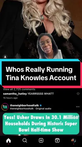 #greenscreen whos really running #tinaknowles account? My theory #beyonce cause who else is this hilarious on the internet. Also if tina is online this much how did she miss her ex husbands bird likes? #secretaccount #beyonceonline 