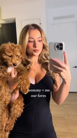 My little valentine and I 🐾 she wouldn’t stop asking me to make this video! 💕 #dogmom #minigoldendoodle #goldendoodlepuppy #fyp #ourpicks