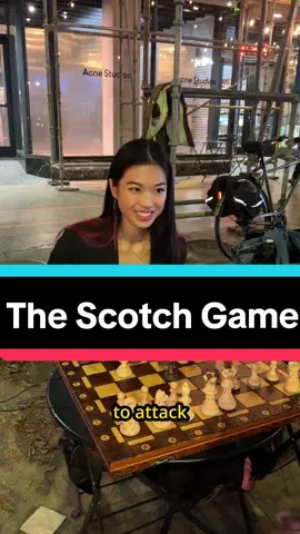 The Scotch Game ♟️ #nemo #chessplayer #chesstok #chess #foryoupage #fyp #losangeles #irl #chessboard #chessopening 