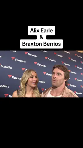 Alix Earle and Braxton walking into the Fanatics Super Bowl Party. #SuperBowl #alixearle #lasvegas 