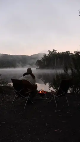 If love is all you need, then we have it all. 🤎 Cuddles & cuppas before the kids wake up ✨  #tasmania #tassie #campvibes #campingaustralia #lovers 