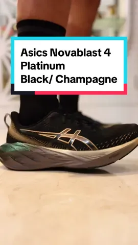 Asics Novablast 4 Platinum (Black/Champagne) - Unboxing, Inspection, and quick fit test. Do you like the color way? #asics #asicsrunning #runningshoes #novablast4 #platinum #blackchampagne #runningshoes #unboxing 