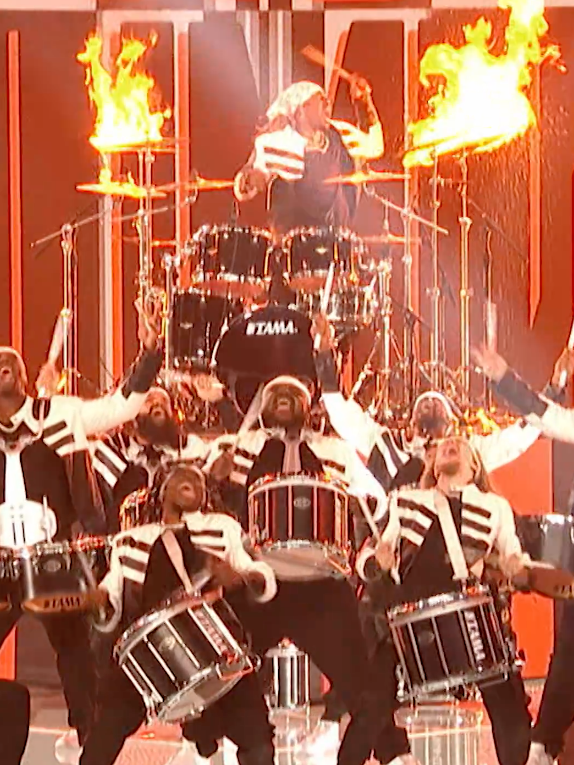 @packdrumline lit the stage up 🔥 watch #agt: fantasy league mondays 8/7c on @nbc and streaming on @peacock.