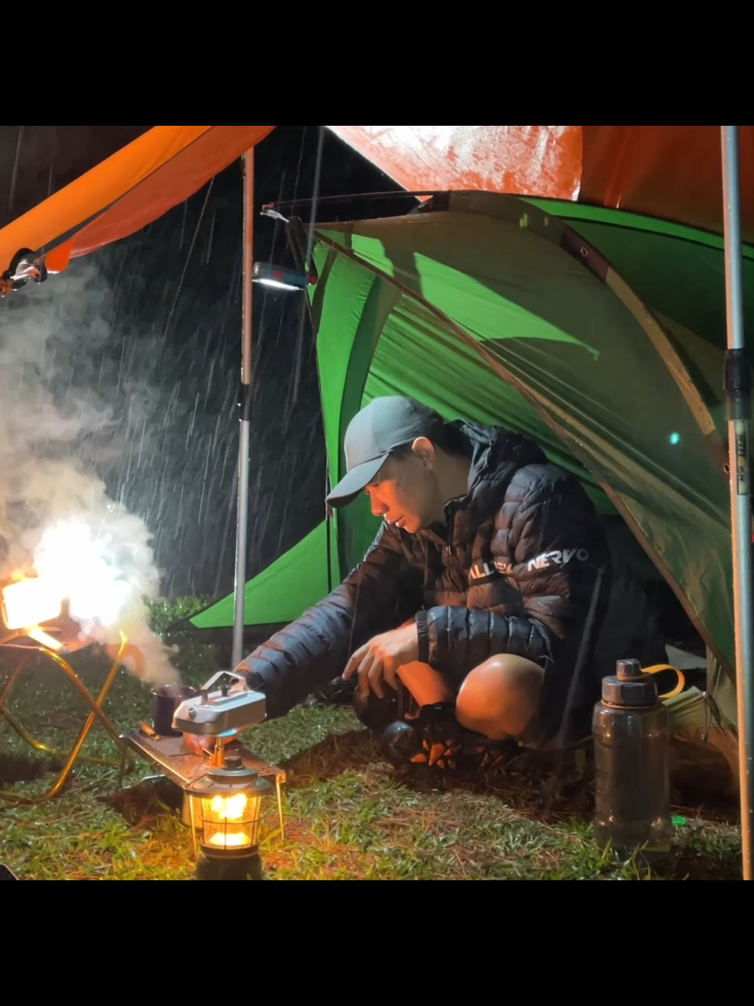 SOLO CAMPING IN HEAVY RAIN #camping #bushcraft #survival #campingkelana #campingintherain #campingrain