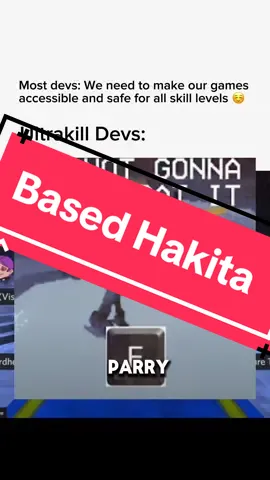 Hakita doesn’t sugarcoat it #ultrakill #ultrakillgame #ultrakillmeme #ultrakillv1 #based #hakita #gitgud #gaming #fyp 