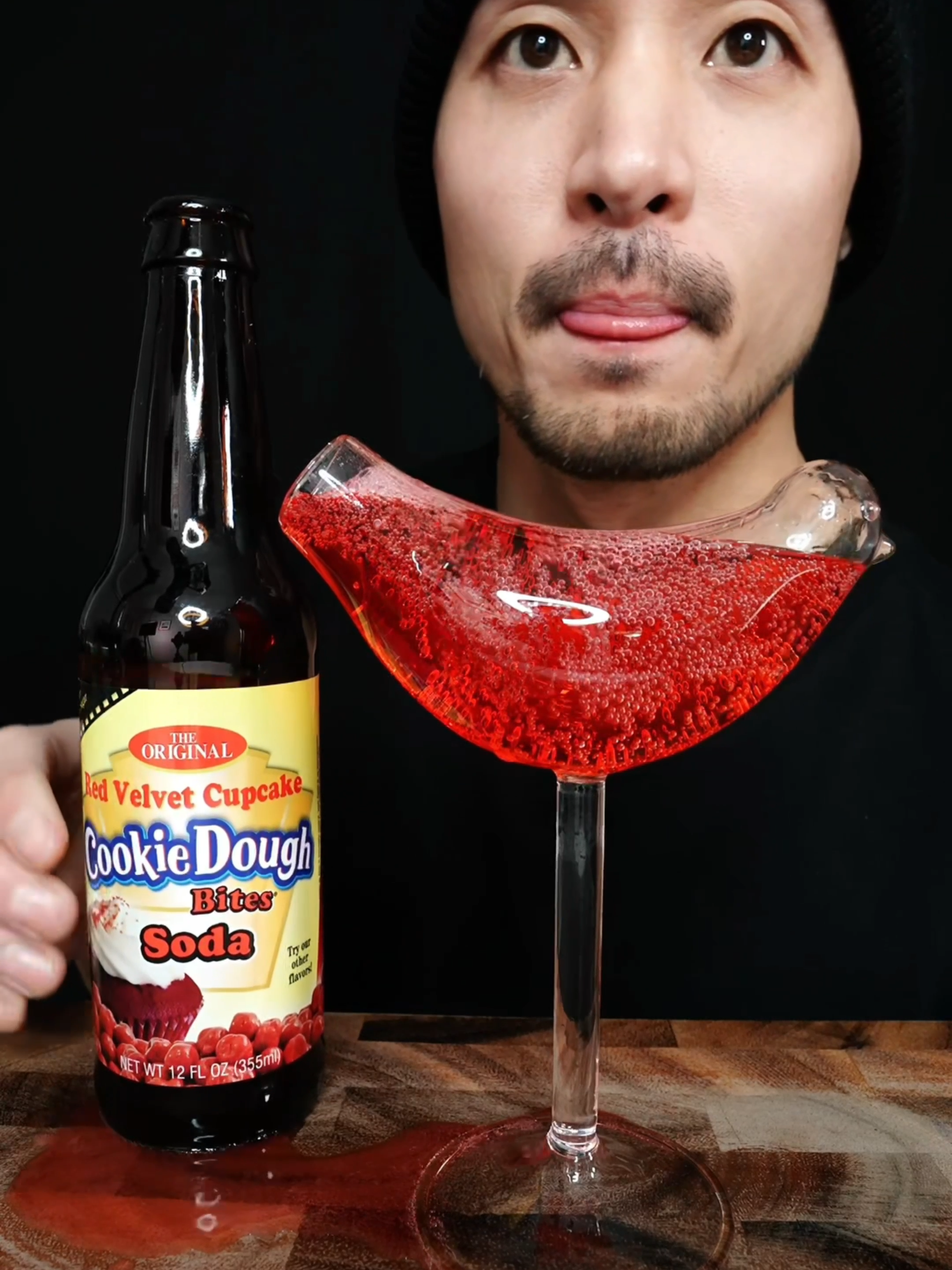 Red Velvet Soda #asmr #drink #oddlysatisfying #sleep