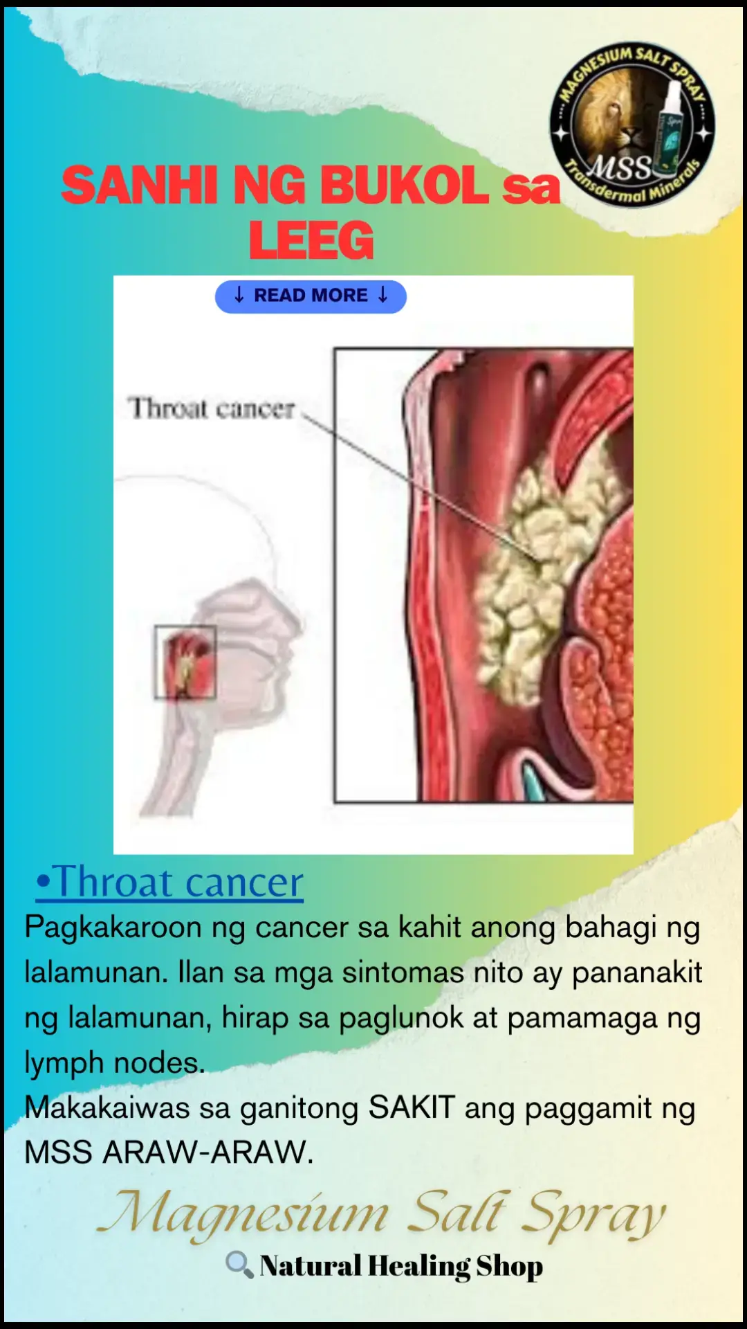 Ano nga ba ang MAGNESIUM SALT SPRAY? Ang MSS minerals ang content nya, pangunahin ang MAGNESIUM. Kaya po tayo nakakaranas ng ibat-ibang karamdaman dahil sa kakulangan ng mga minerals lalo na ang magnesium. Kapag naibigay ntin ito araw2x sa katawan,kusa na pong mag-re-repair ang katawan o ma-aactivate na ang natural healing mechanism nito. #naturalnapanlunas #mss #magnesiumsaltspray #allinone #miraclespray#transdermalmineralsupplement #amazing #health #throatcancer 