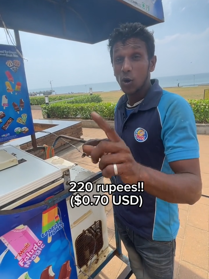 $0.70 ice cream in Sri Lanka 🇱🇰 #streetfood #srilanka #colombo #icecream #ceylon