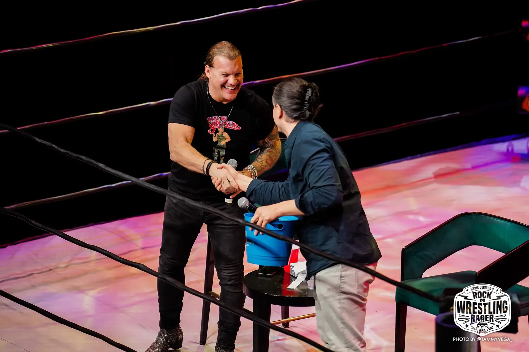 A nice little chat with Chris Jericho aboard the @jerichocruise 