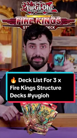 🔥 Deck List For 3 x Fire King Structure Decks #yugiohcards #yugiohtcg #yugiohtiktok #yugioh 