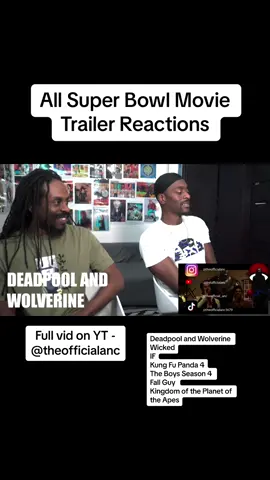 All #SuperBowl  Movie Trailer Reactions with @Snizz  #deadpool #reaction #trailer 