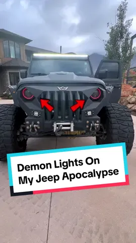 I Added Demon Lights To The Jeep Apocalypse 😈 @Ryan Magin 