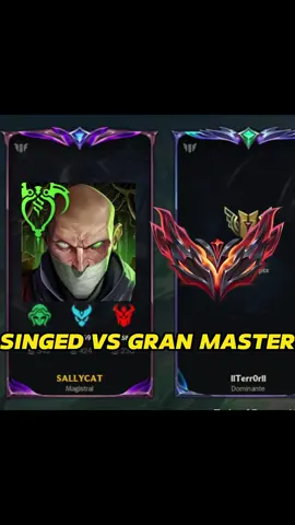 singed vs gran master   #leagueoflegends  #leaguetiktok