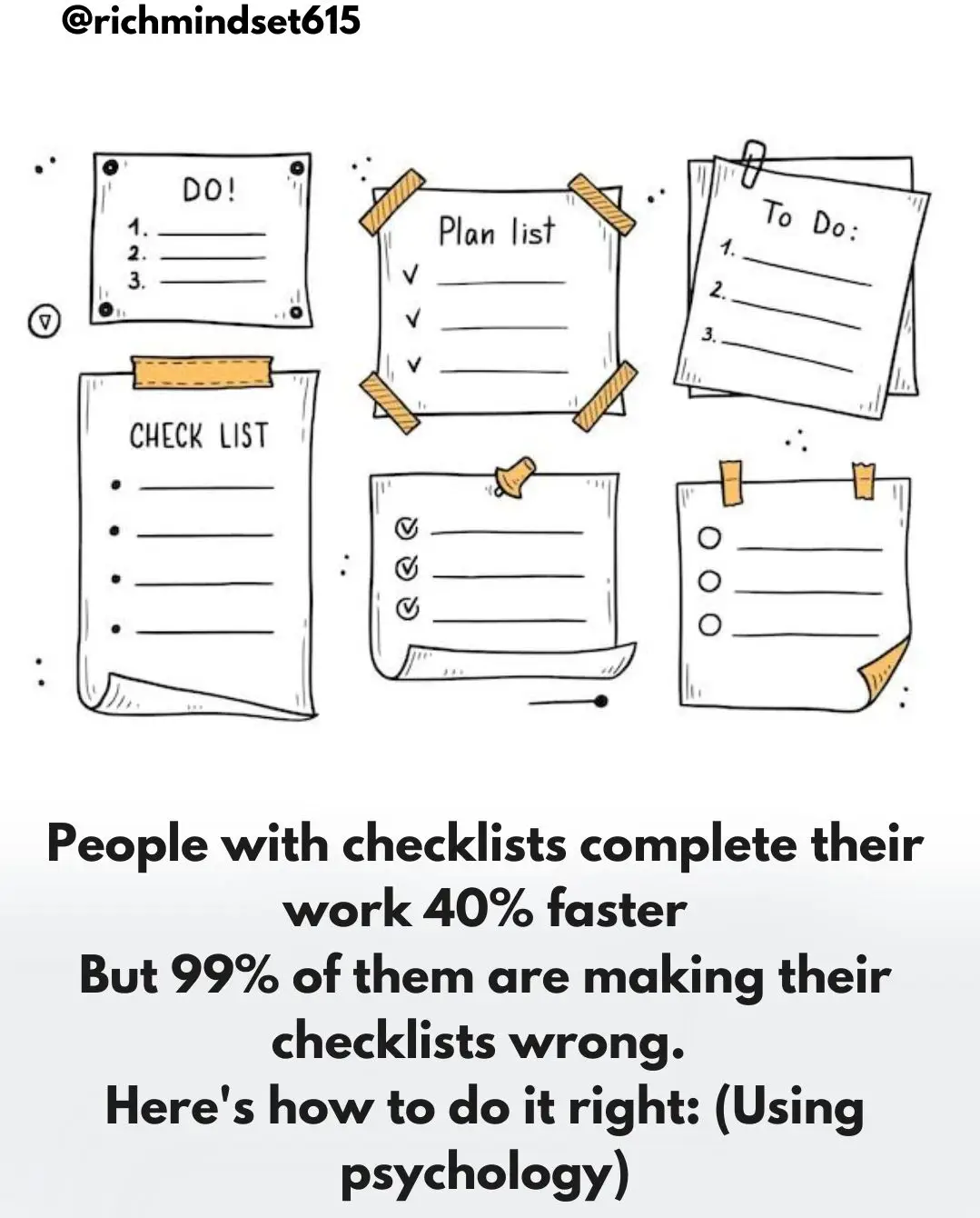 How to finish more work using checklist using the right method  #checklist #ChecklistMastery  #WorkProductivity #ProductivityHacks #WorkSmart #EfficiencyHacks