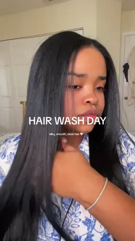 hair days make my day better. 🤍😊 #hairday #hairwashday #hair #hairtok #straighthair #straightenmyhairwithme #straightenmyhair #flatiron #flatironcurls #hairblowout #blowout 