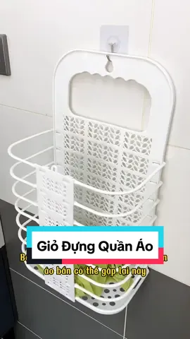 Giỏ đựng đồ gấp gọn. #min2kstore #giodungdogapgon #giodungdogapgontreotuong #gipdungquanaoban #giodungquanaodo #giodungquanaokhitam 