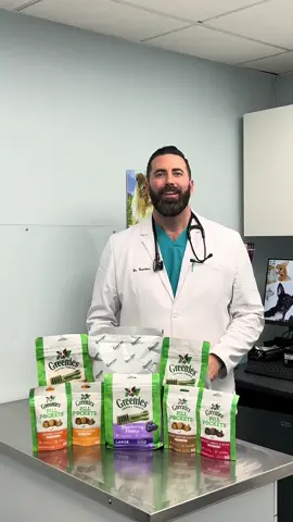 I am proud to announce that GREENIES brand and I have teamed up to raise awareness about periodontal disease and how their treats can help prevent excessive plaque and tartar buildup on your cat or dogs teeth. I can now bring you the latest and greatest with all things GREENIES!  Check out their products here:  https://sell.greenies.com/link/17078594049954d72e3ec/93da6799-f689-502a-e4e9-ae8b9aab7a34?    ##drtom##veterinarian##veterinariansoftiktok##fyp##vetmed##dog##dogsoftiktok##dogoftheday##puppy##puppiesoftiktok##GREENIES##WellbeingMadeWonderful##GREENIESTreats##Ad