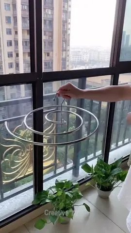 WD-0011/ WD-0066 Spiral Hanger Round Rotating Hanger Balcony Bed Sheet Curtain Quilt Drying Rack