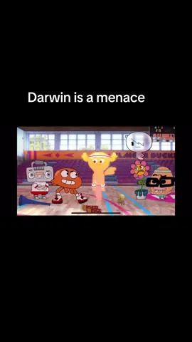Darwin is something else #jealousbestfriend #competive #cartoonnetwork #Gumball #Darwinisnotasidekick #basketball 