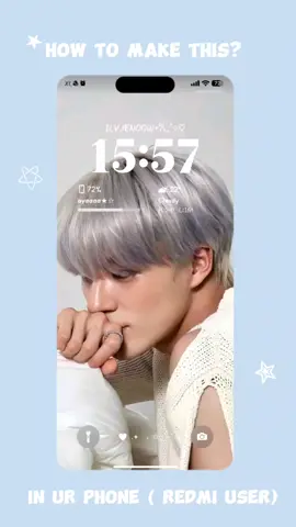 Iphone lockscreen tutorial for redmi user. #tutoriallockscreen #ideas #lockscreeniphone #iostheme #redmiphone #4u #fyp #lewatberanda 