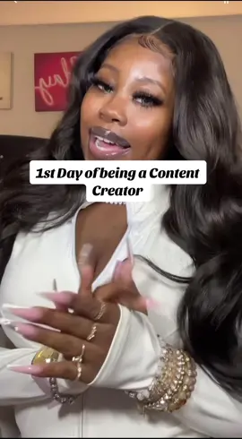 *First Day of being a Content Creator✅ #fypシ #contentcreator #blackgirltiktok #fyp 