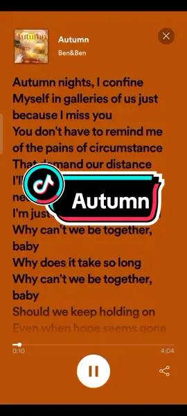 Autumn #fyp #fypシ #lyrics #fulllyrics #spotify #trending #viral 