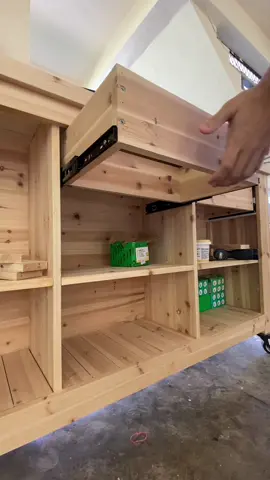 diy how to make drawers list of item used 1) extension drawer rail ( 10inch) 2) cedar wood  3) screws #fypbrunei #tiktokbrunei #diyproject #diydrawers 