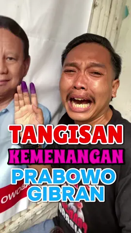 Tangisan Kemenangan Untuk Pak Prabowo & Mas Gibran, Jujur Ini Nangis, Bukan Akting 😭🥹 @Gibran Rakabuming #prabowo #gibran #prabowogibran #prabowopresiden2024 #prabowomenang #agosgemoy
