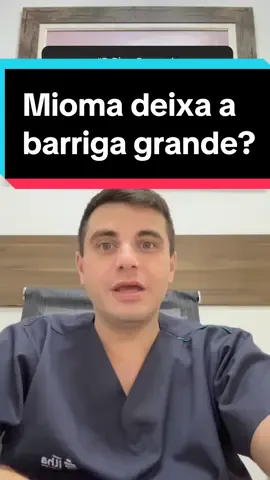 Mioma pode deixar a barriga da mulher grande como se estivesse grávida? #drdiegodimarco #medicodamulher #drdiegoresponde #miomas #miomectomia #barrigadegravida 