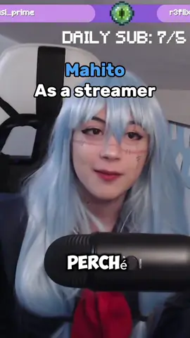 Comunque Mahito con il vestito da scolaretta sta troppo bene  #cosplayer #cosplaygirl #streamergirl #streamer #tiktoklive #mahitocosplay #mahitocosplayfem 