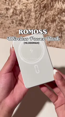 Got my new Romoss Wireless Power Bank 💕🥹 #romosspowerbank #romosswirelesspowerbank #wirelesspowerbank #powerbank #10000mah #budolfinds #foryou #fyp #fypage #fypシ #foryoupage #fypシ゚viral #fyppppppppppppppppppppppp #trending #viral #faithakki #faith🥀 