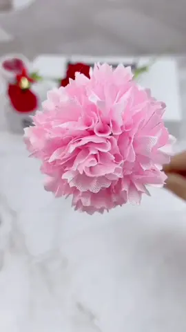 Handmade diy ribbon carnations flowers #handmade #handmadegifts #flowers #gift #ribbon #handmadecraft #diyproject #diyfashion #diycraft #homedecor #diystufftomake #handcraft #TikTokCrafts #decoration #DIYCrafts #craft #flowerlovers