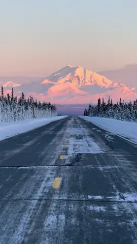 Driving towards Mt. Drum in Alaska 🤯 #alaska 