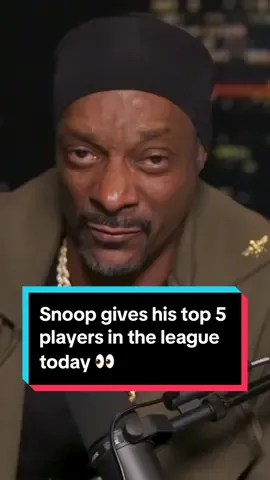 Snoop gives his top 5 players in the league today 👀 Watch episode 216 of All The Smoke with @Snoop Dogg on our YouTube. #NBA #basketball #snoopdogg #nikolajokic #jamorant #shaigilgeousalexander #joelembiid #giannisantetokounmpo #anthonyedwards #lebronjames #allthesmoke #allthesmokeproductions 