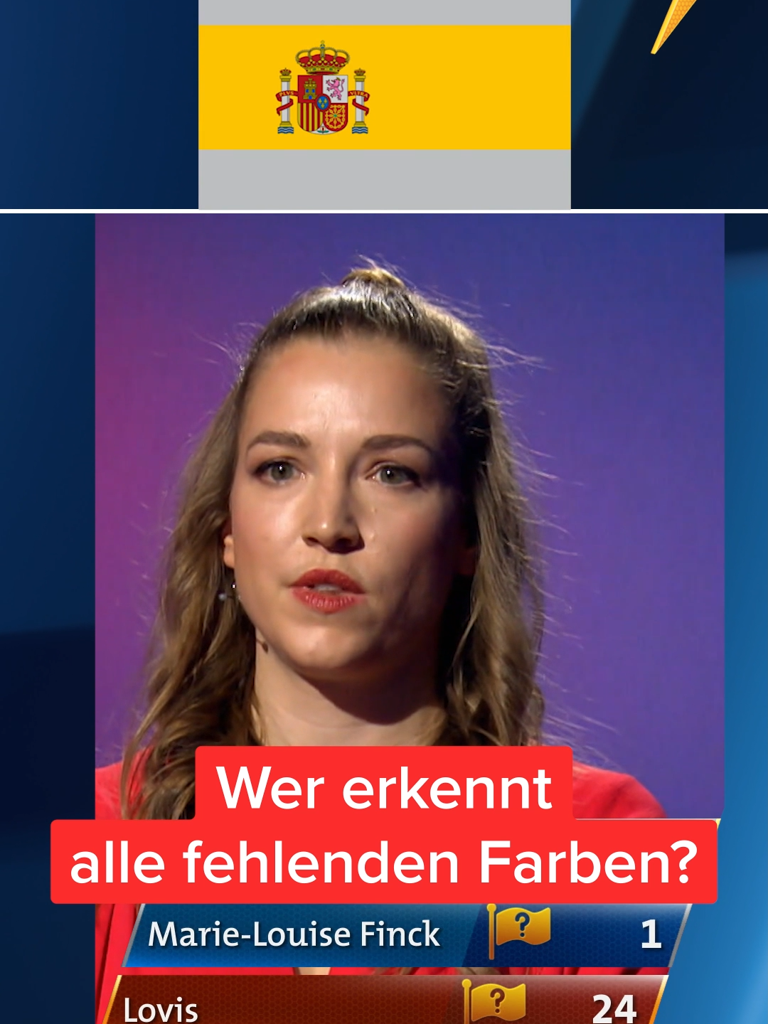 Quiz-Königin Marie-Louise Finck gegen Lovis (13): Wer erkennt die fehlenden Farben? 🏳️‍🌈 #Flaggen #Flagge #Geografie #Länder #Quiz #flags #Challenge #kleingegengross