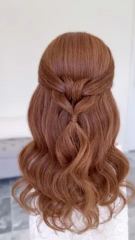 Feliz Día De San Valentin 🫶🏽 Happy Valentine's Day 🫶🏽 #simplehairdo #easyhairtutorial #peinadofaciles