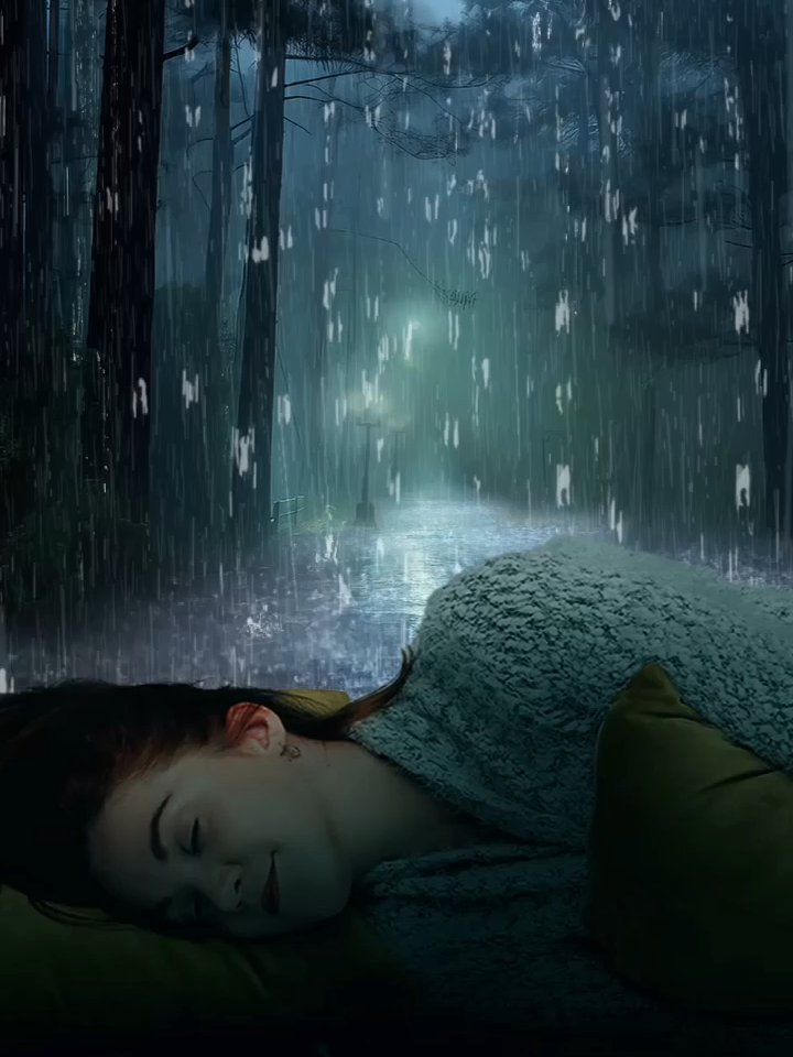 Relax Soundly: Rainy Serenade in the Camping Car #asmr #camping #sleep #rain #forest