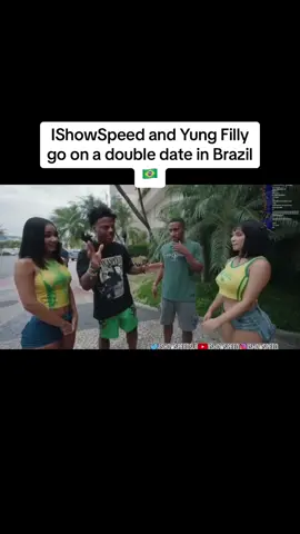 IShowSpeed and Yung Filly go on a double date in Brazil🇧🇷 #ishowspeed #yungfilly #ishowspeedbrazil #ishowspeedclipz #viral #foryoupage #fyp 