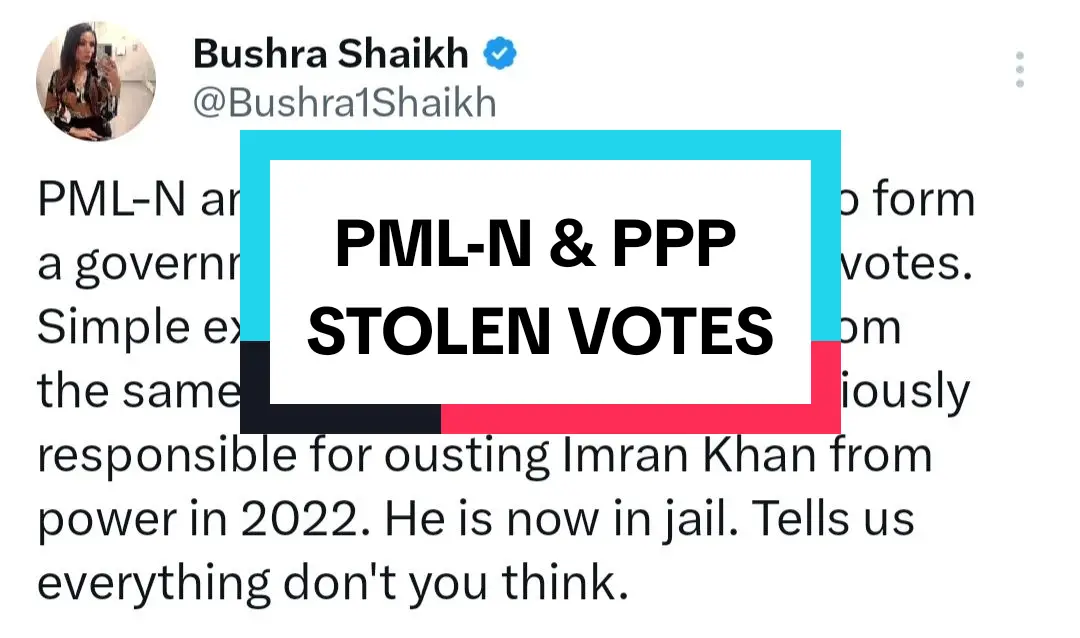 ‘Mandate thieves’: New Pakistan government takes shape amid slew of jabs 😲 @PTI OFFICIAL  #bushrashaikh #fypシ #fypシ゚viral #pti #presenter #pakistan #imrankhanpti #plm #ppp #politics #commentator 